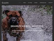 Tablet Screenshot of bramstokebullmastiffs.com